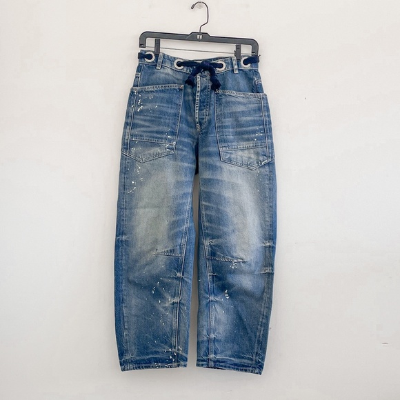 Free People We The Free Moxie Pull On Barrel Jeans 24 NWOT - Picture 7 of 15